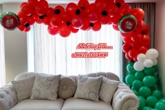 بادکنک آرایی یلدا با تم هندوانه